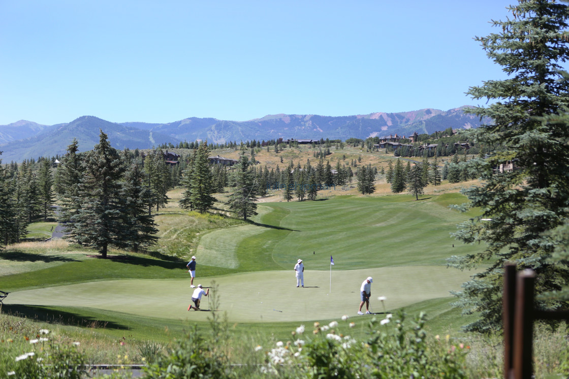 "Glenwild Golf Course" stock image