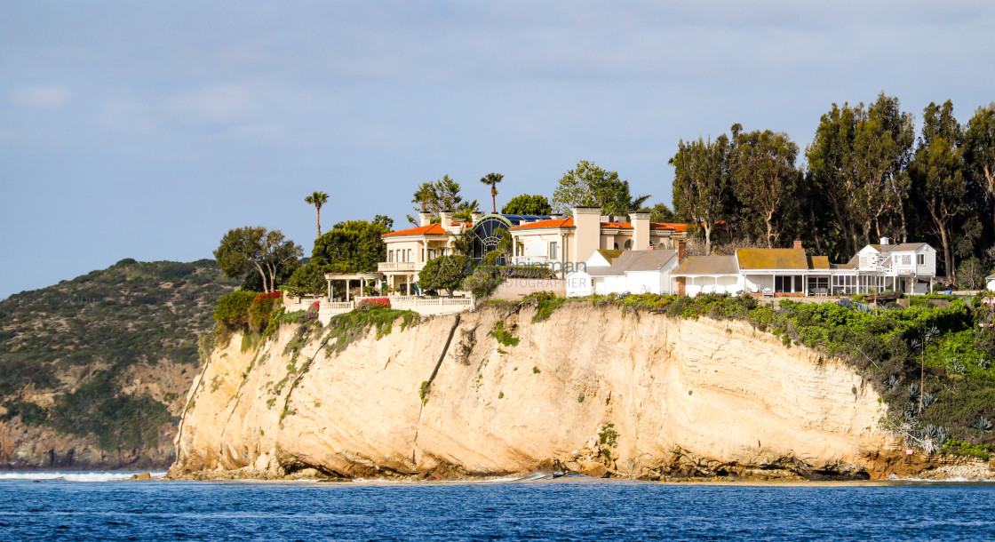 "Malibu Mansion on the Coast" stock image