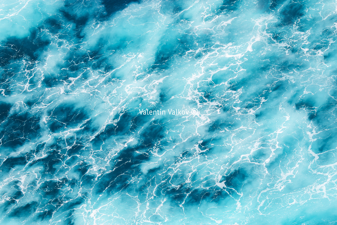 "Abstract splash turquoise sea water for background" stock image