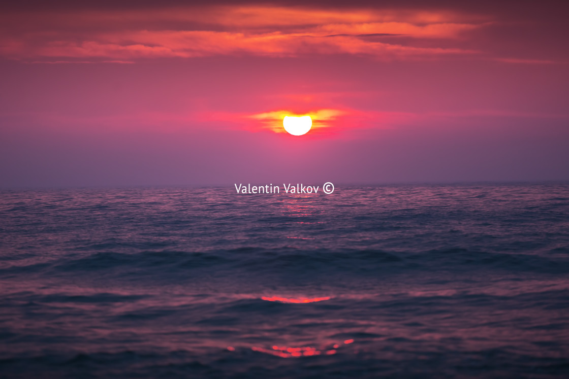 "Beautiful cloudscape over the sea" stock image