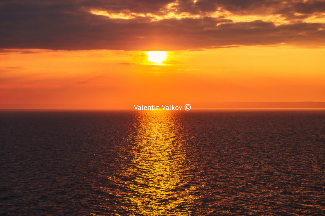 "Sunrise over sea" stock image