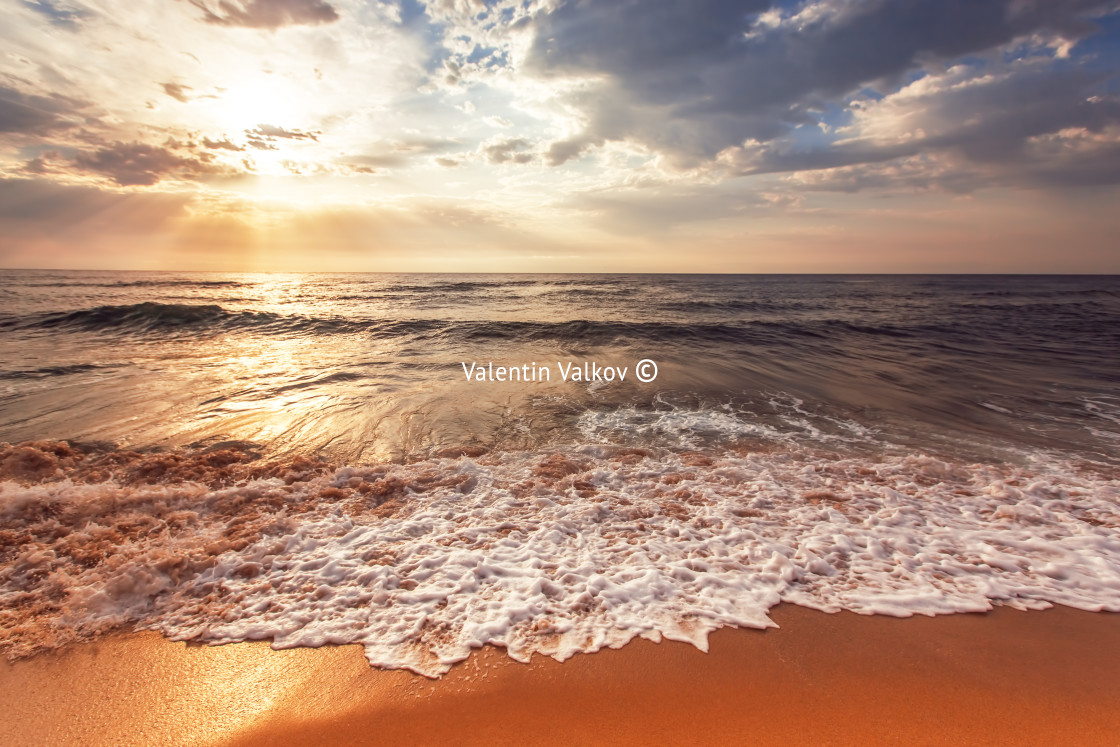 "Beautiful cloudscape over the sea" stock image