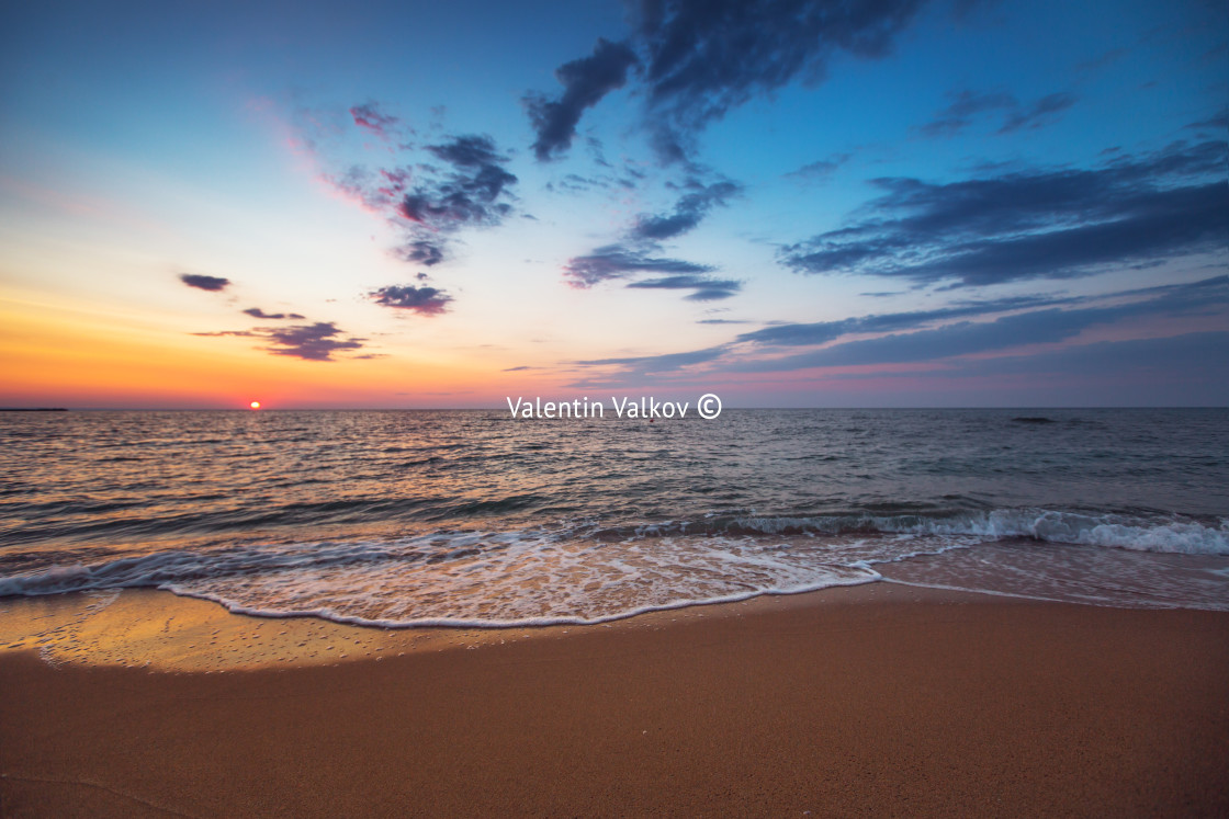 "Beautiful cloudscape over the sea" stock image