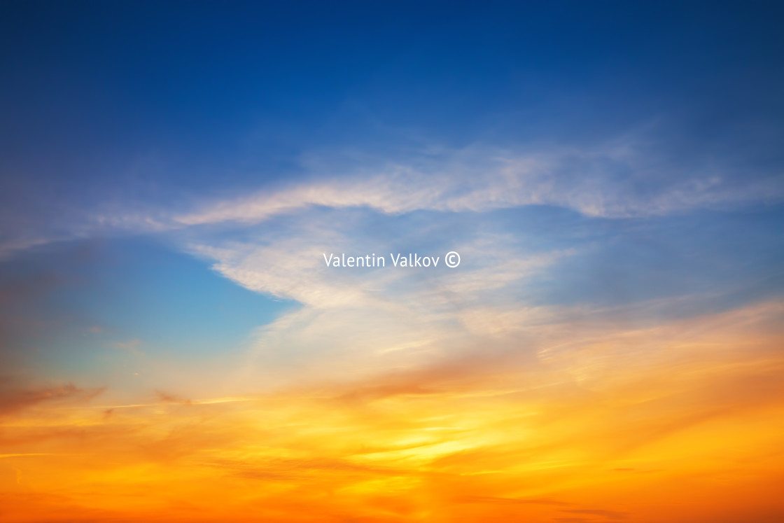 "Sky background on sunset" stock image