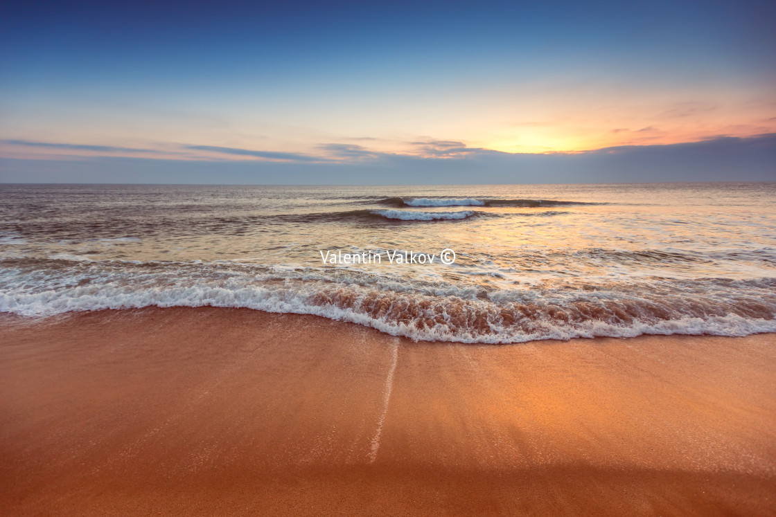 "Sunrise over sea" stock image