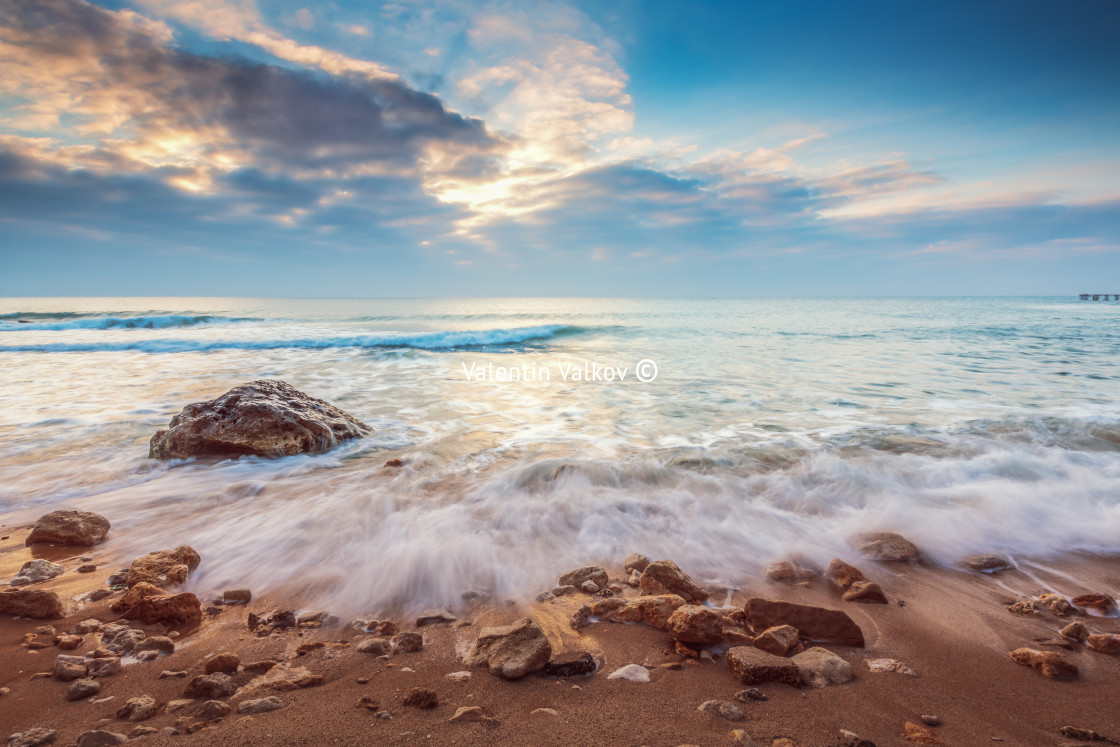 "Beautiful cloudscape over the sea" stock image