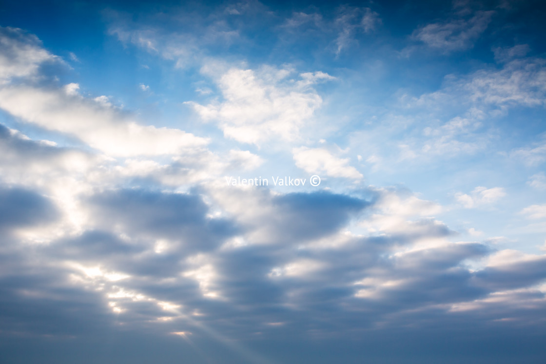 "Sunset dramatic sky clouds" stock image