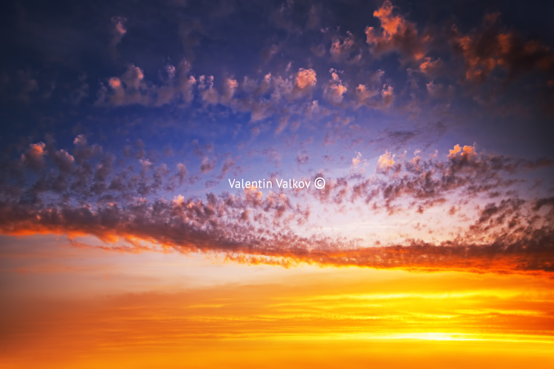 "Sunrise cloudscape" stock image