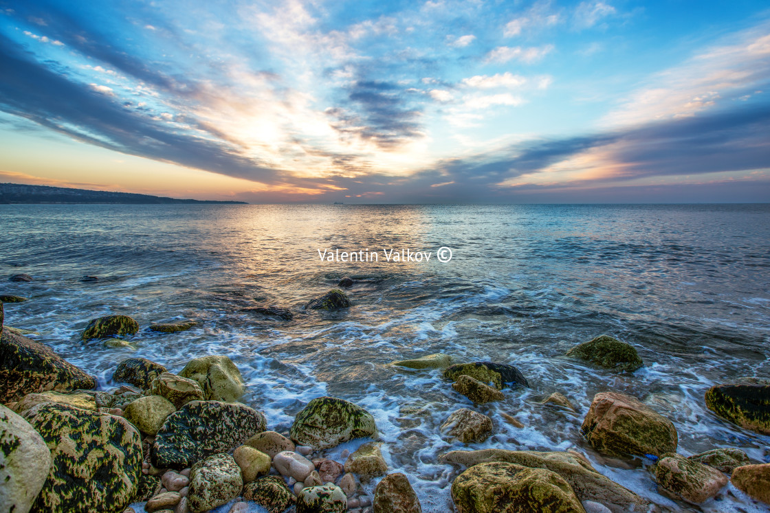 "Ocean sunrise" stock image