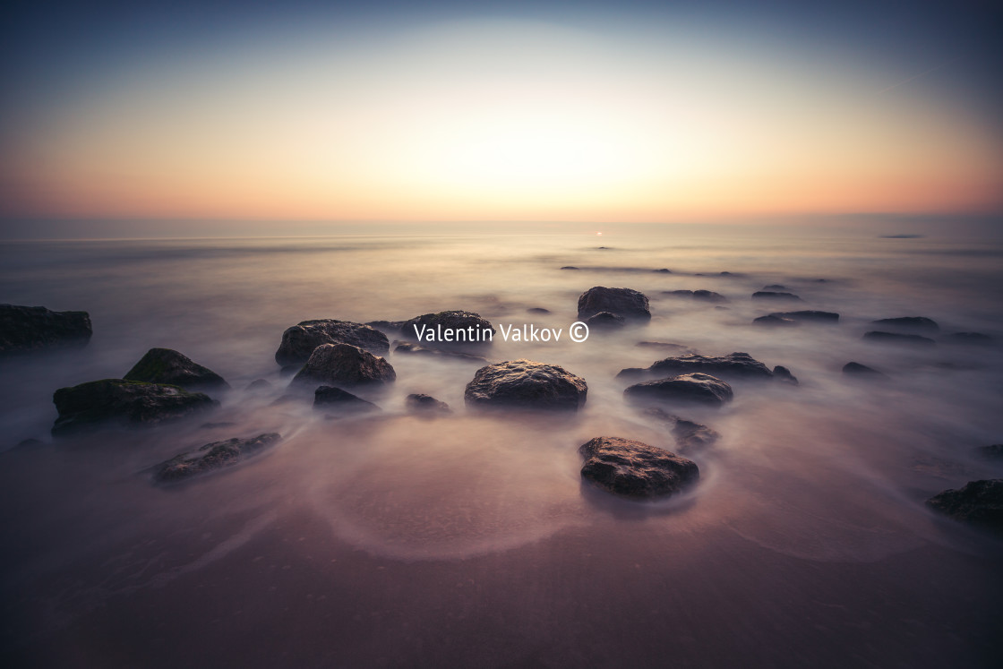 "Beautiful cloudscape over the sea" stock image