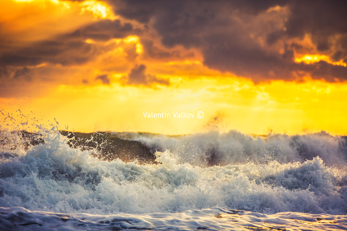 "Beautiful cloudscape over the sea" stock image