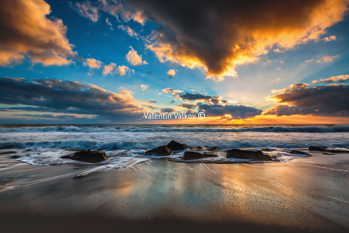 "Beautiful cloudscape over the sea" stock image