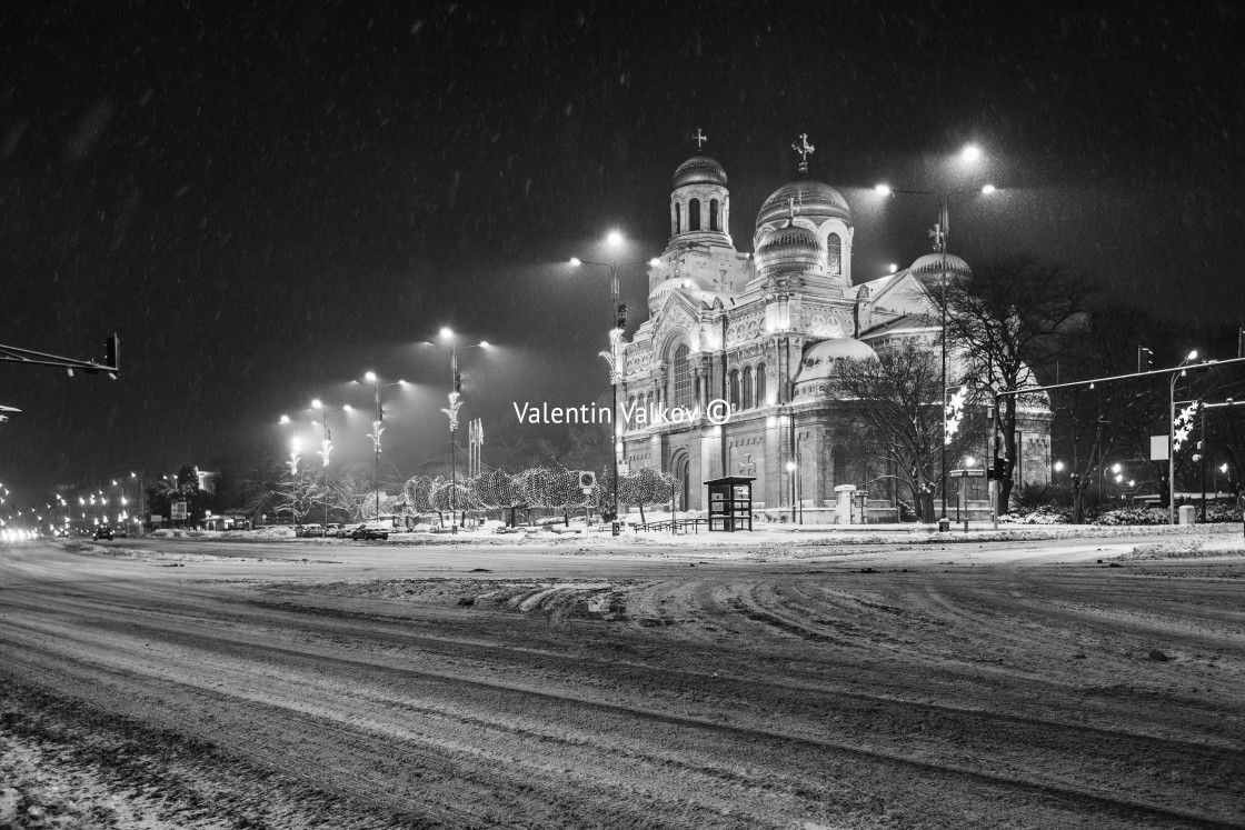 "The Cathedral of the Assumption in Varna." stock image