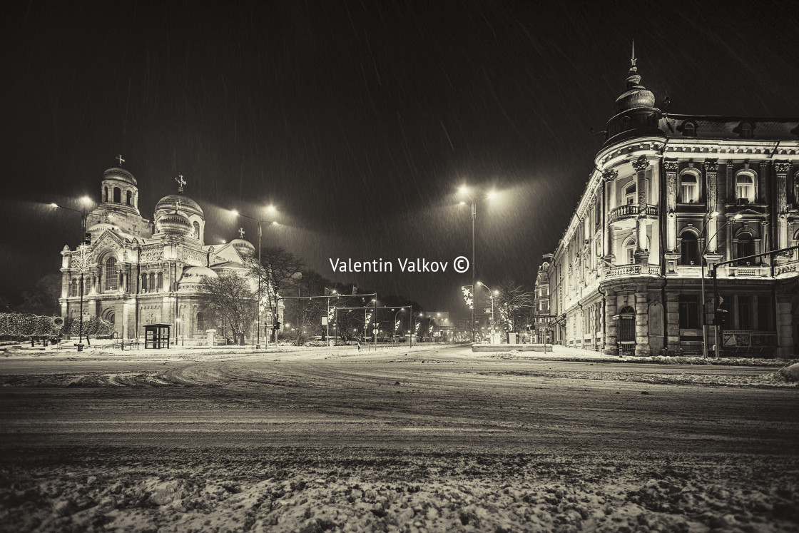 "The Cathedral of the Assumption in Varna." stock image