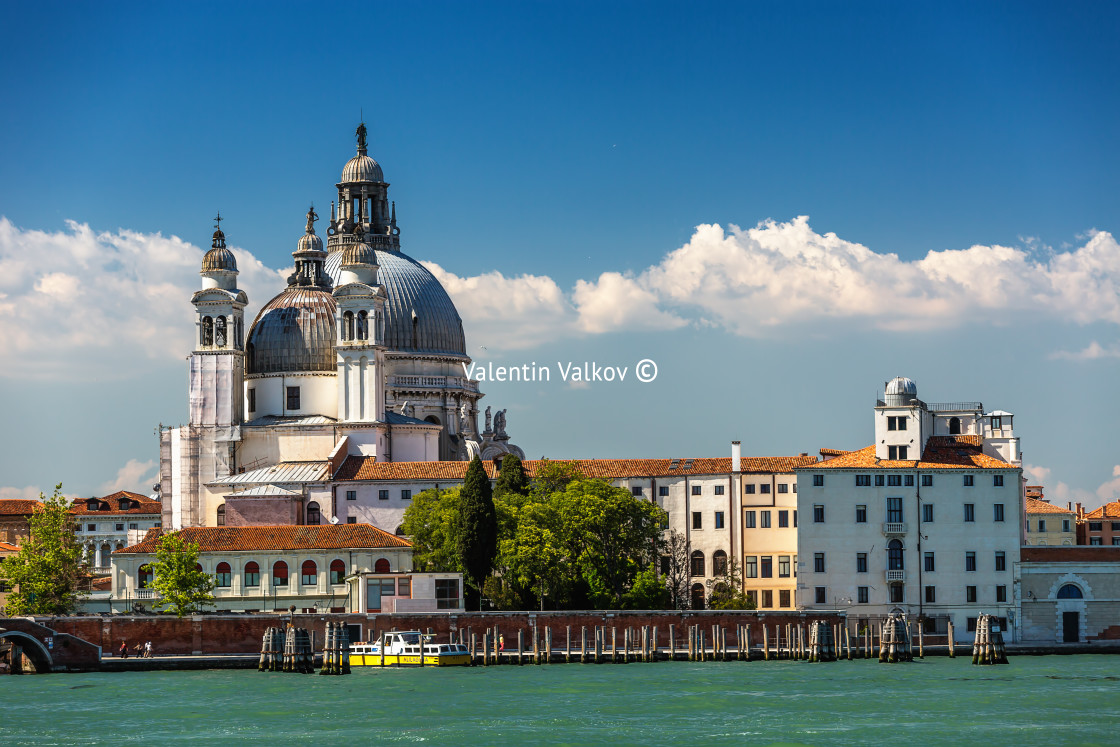 "Grand Canal and Basilica Santa Maria della Salute, Venice, Italy" stock image