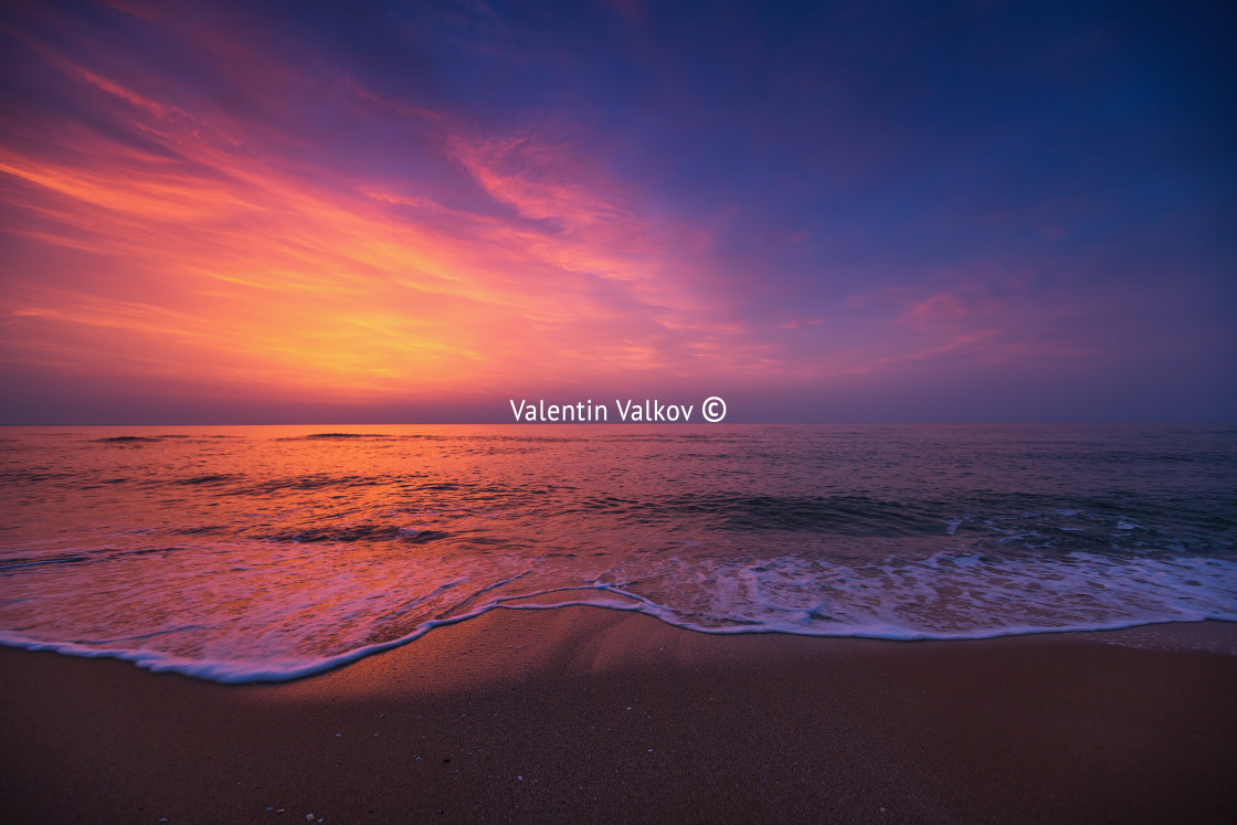 "Beautiful cloudscape over the sea" stock image