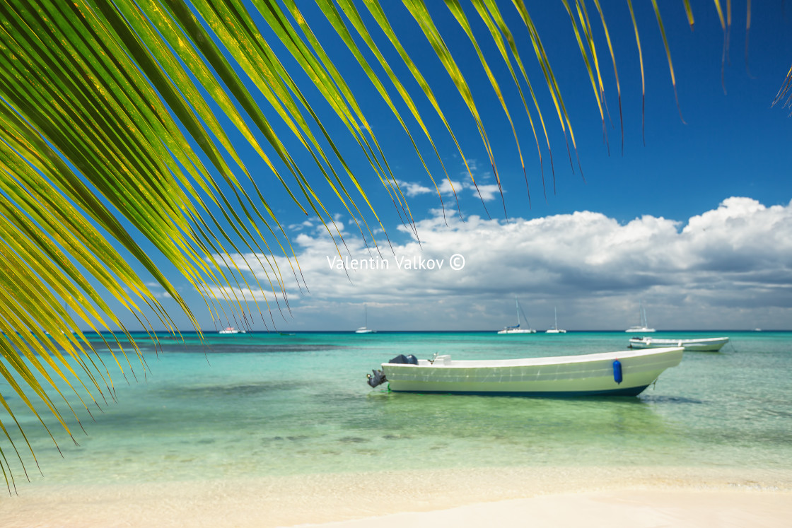 "Carribean sea, beautiful panoramic view" stock image