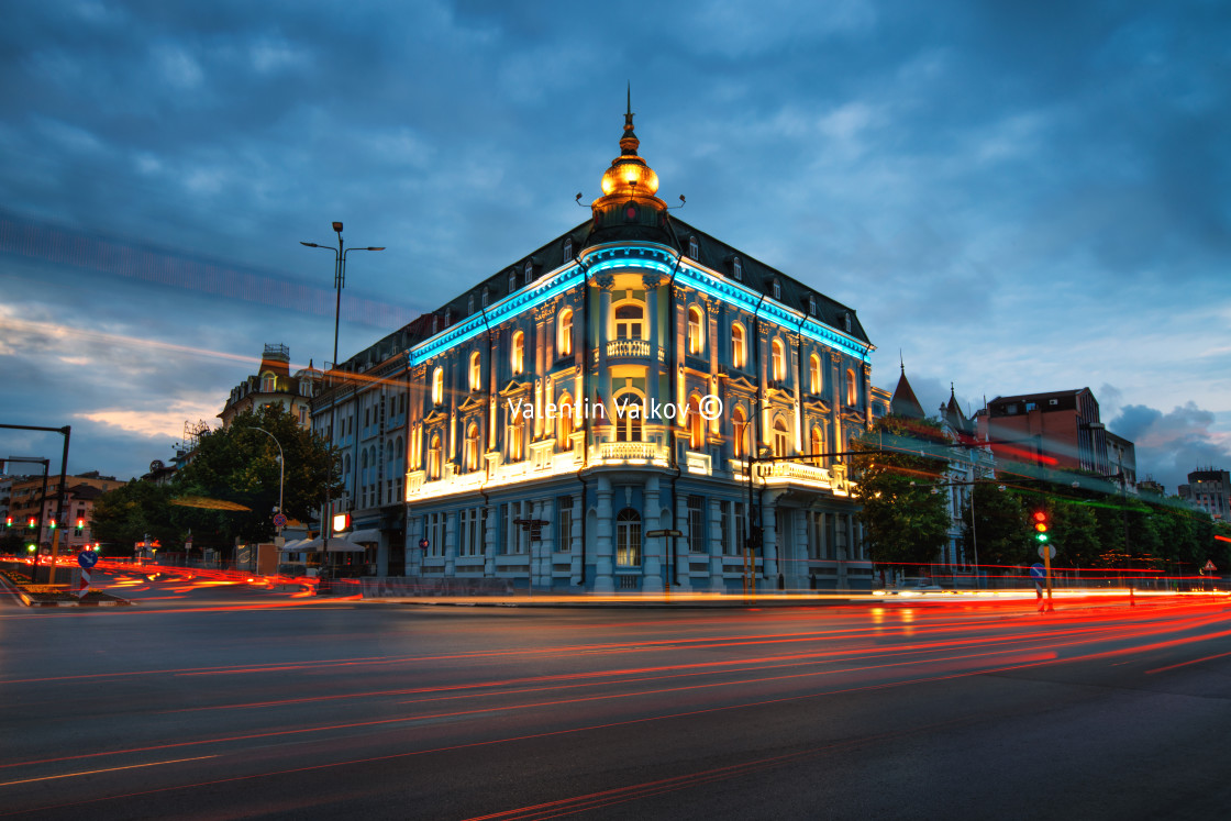 "Popular Landmark in Varna, naval hotel" stock image