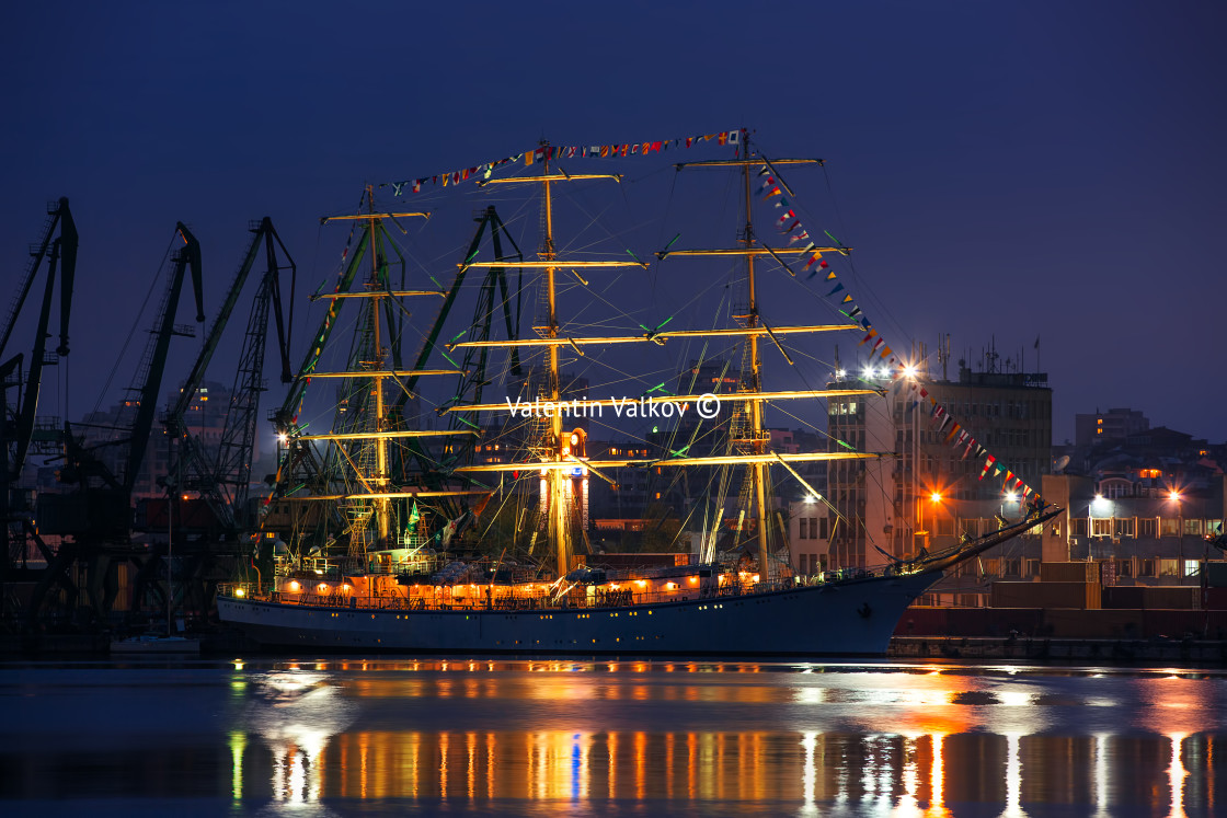 "Regata Tall ship in the Varna's Harbor ,Bulgaria" stock image