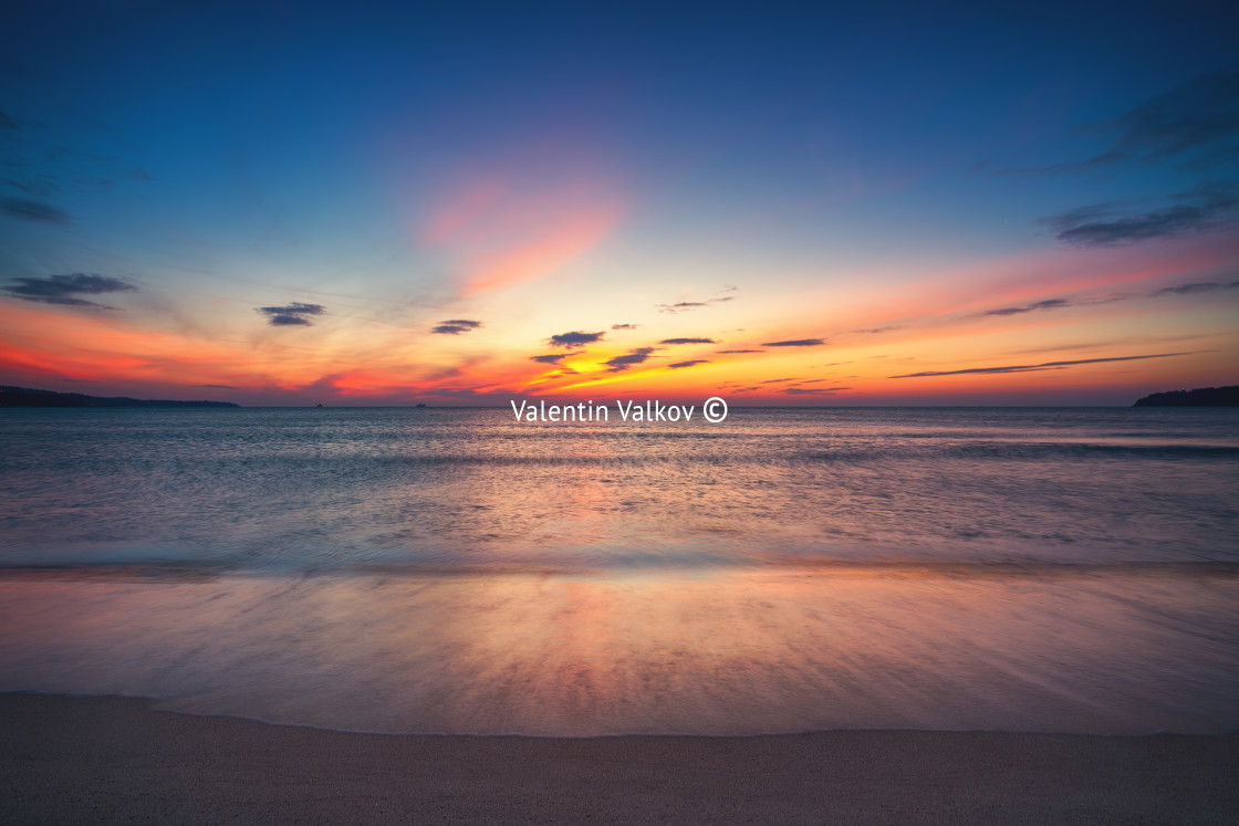 "Beautiful cloudscape over the sea" stock image