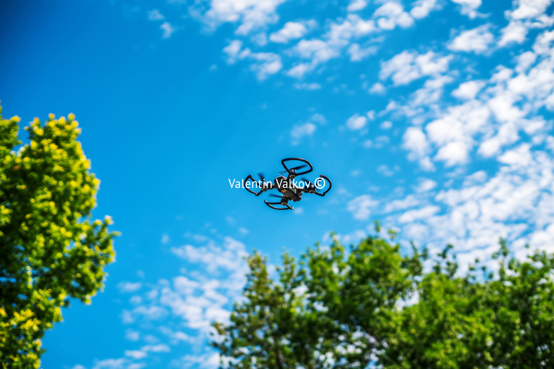 "Dji Spark isolated on white" stock image