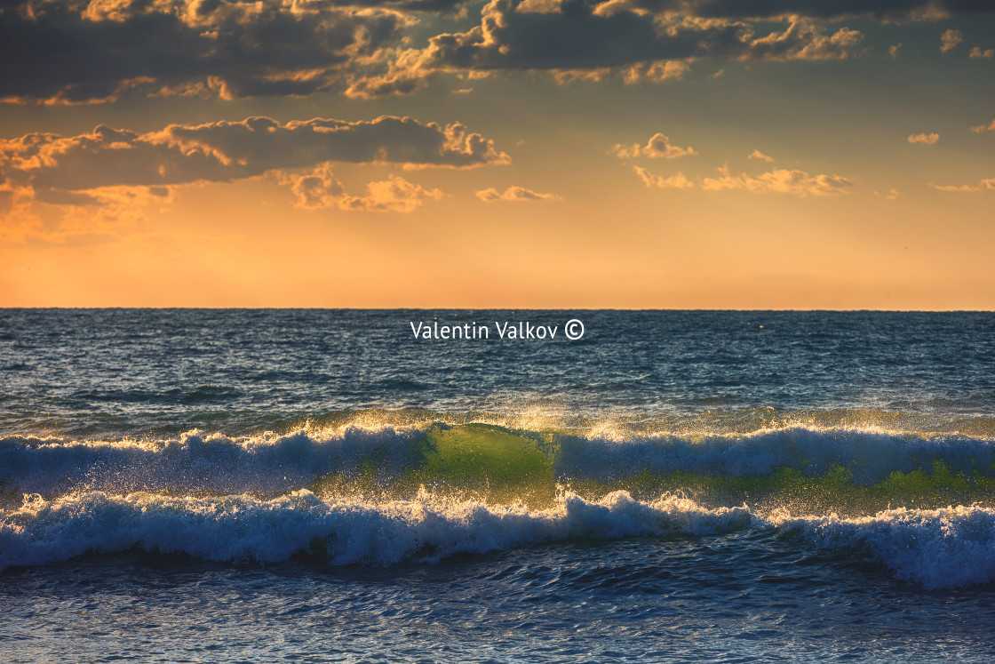 "Sunrise Wave" stock image