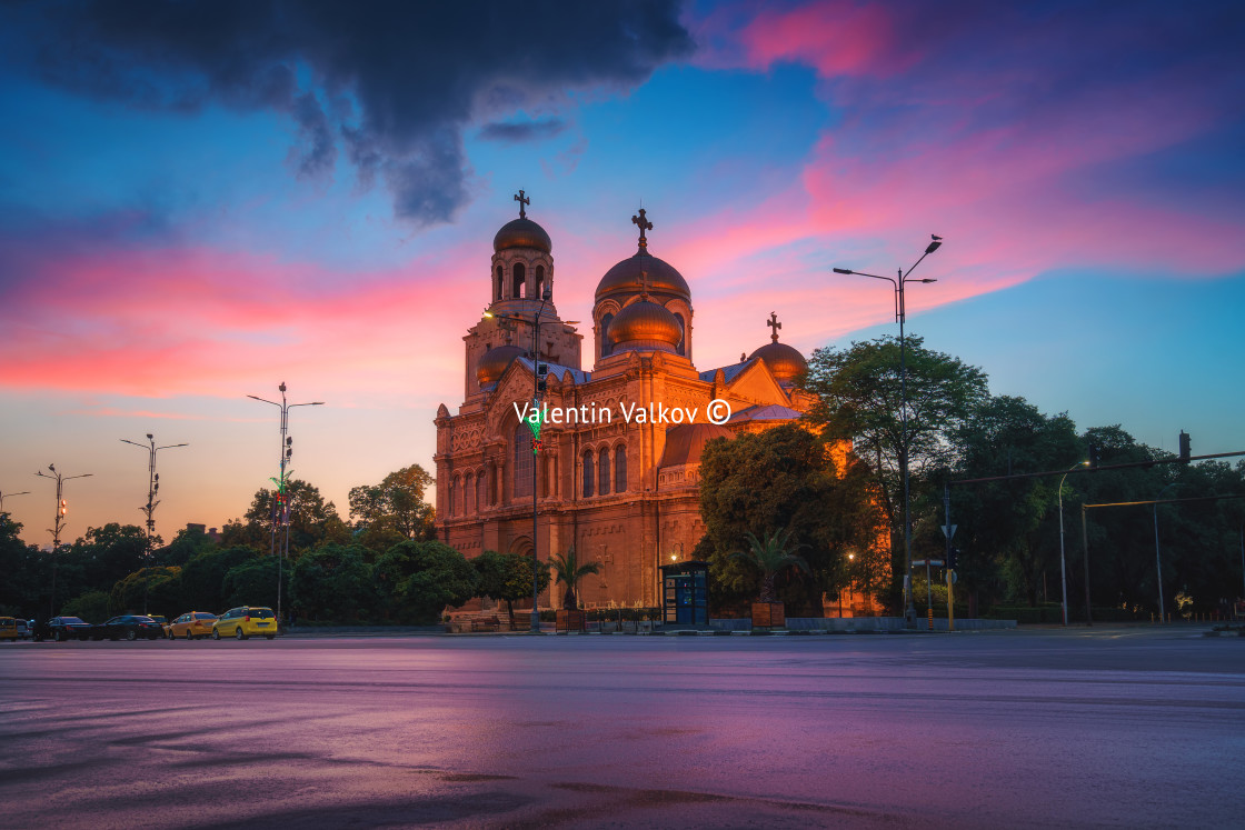 "The Cathedral of the Assumption in Varna" stock image