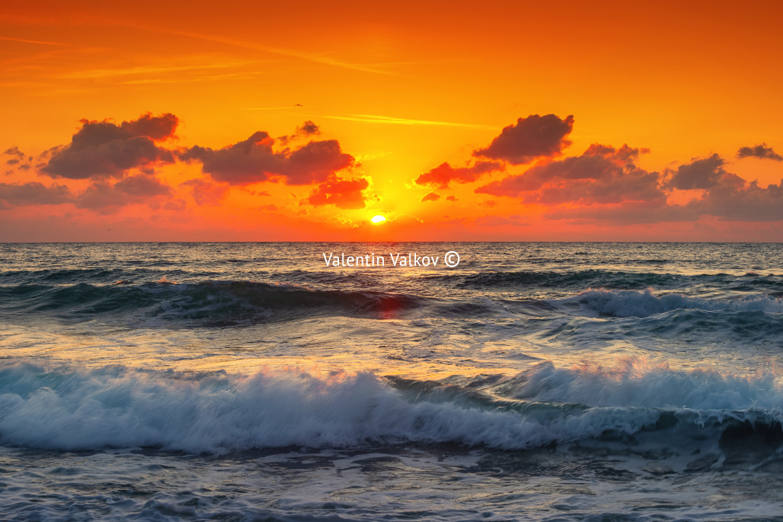 "Beautiful over the tropical sea" stock image