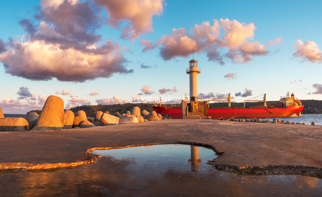 "The lighthouse in Varna, Bulgaria" stock image