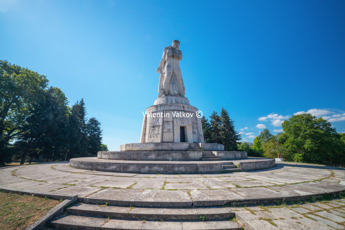 "The Pantheon Monument in the Sea Garden of Varna, Bulgaria" stock image