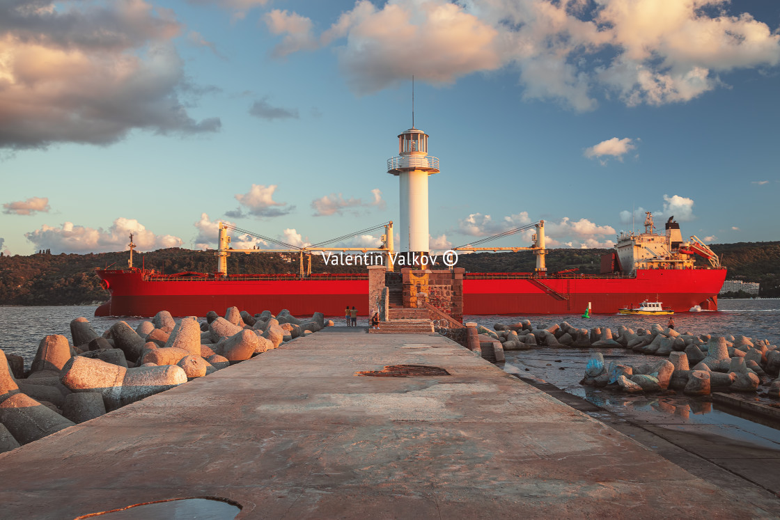 "The lighthouse in Varna, Bulgaria" stock image