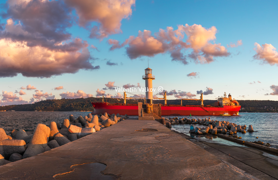 "The lighthouse in Varna, Bulgaria" stock image