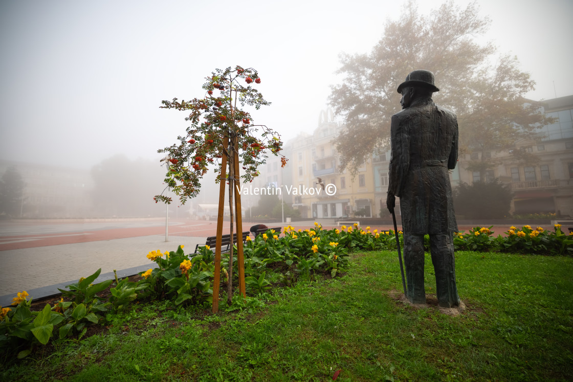 "VARNA, BULGARIA, October 23, 2020 Varna, Bulgaria city center an" stock image