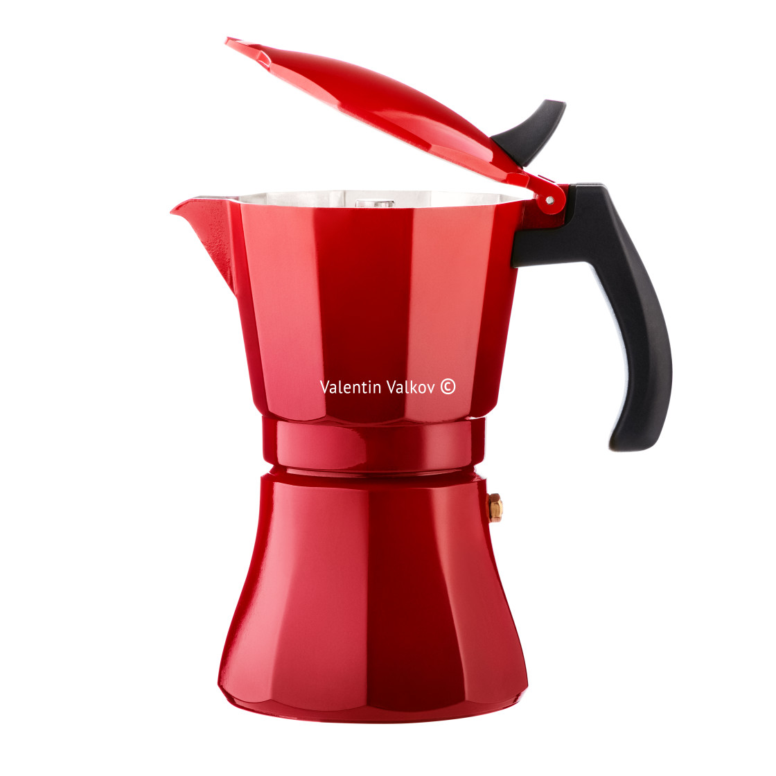 "Coffee maker cane, isolated on white with clipping path" stock image