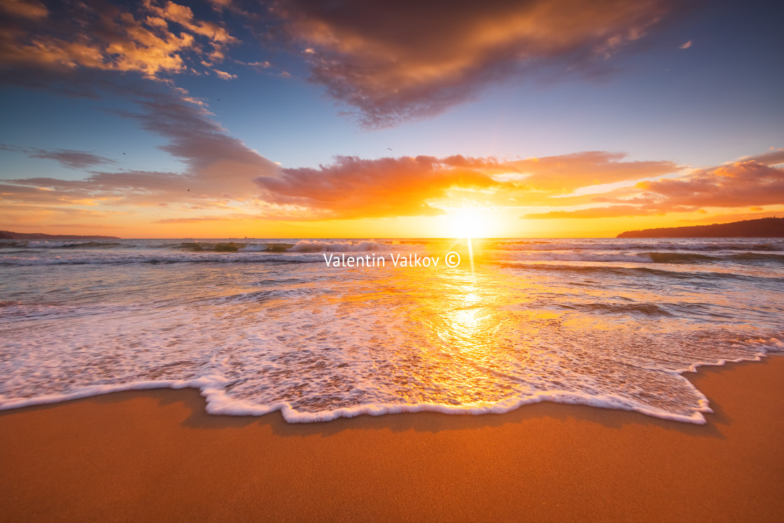 "Beautiful cloudscape over the sea" stock image