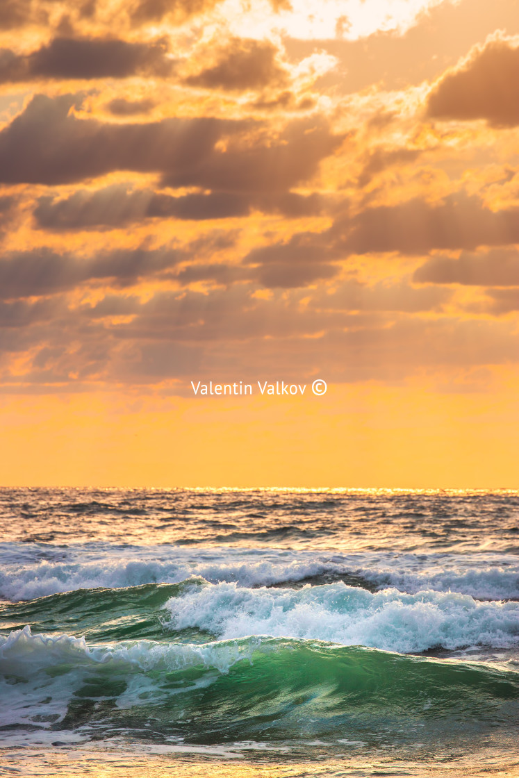 "Sunrise Wave" stock image