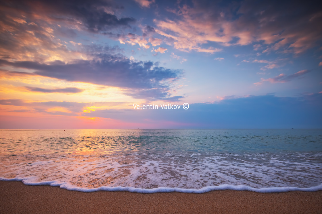 "Beautiful cloudscape over the sea" stock image