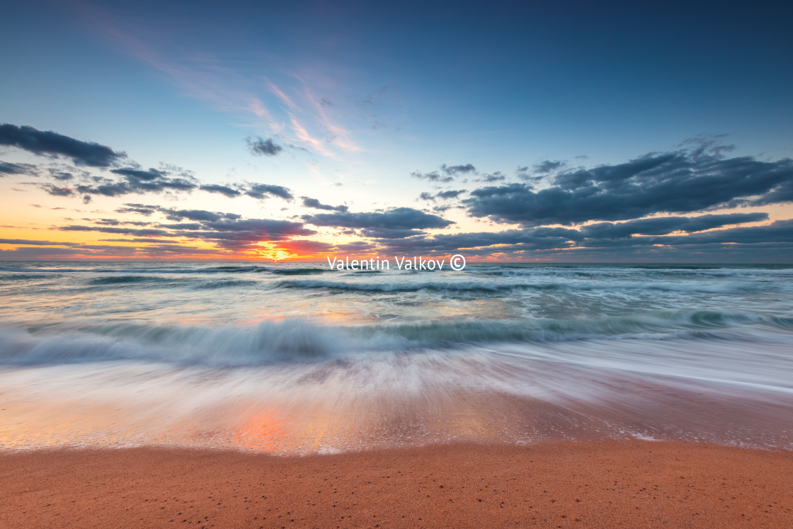 "Beautiful cloudscape over the sea" stock image