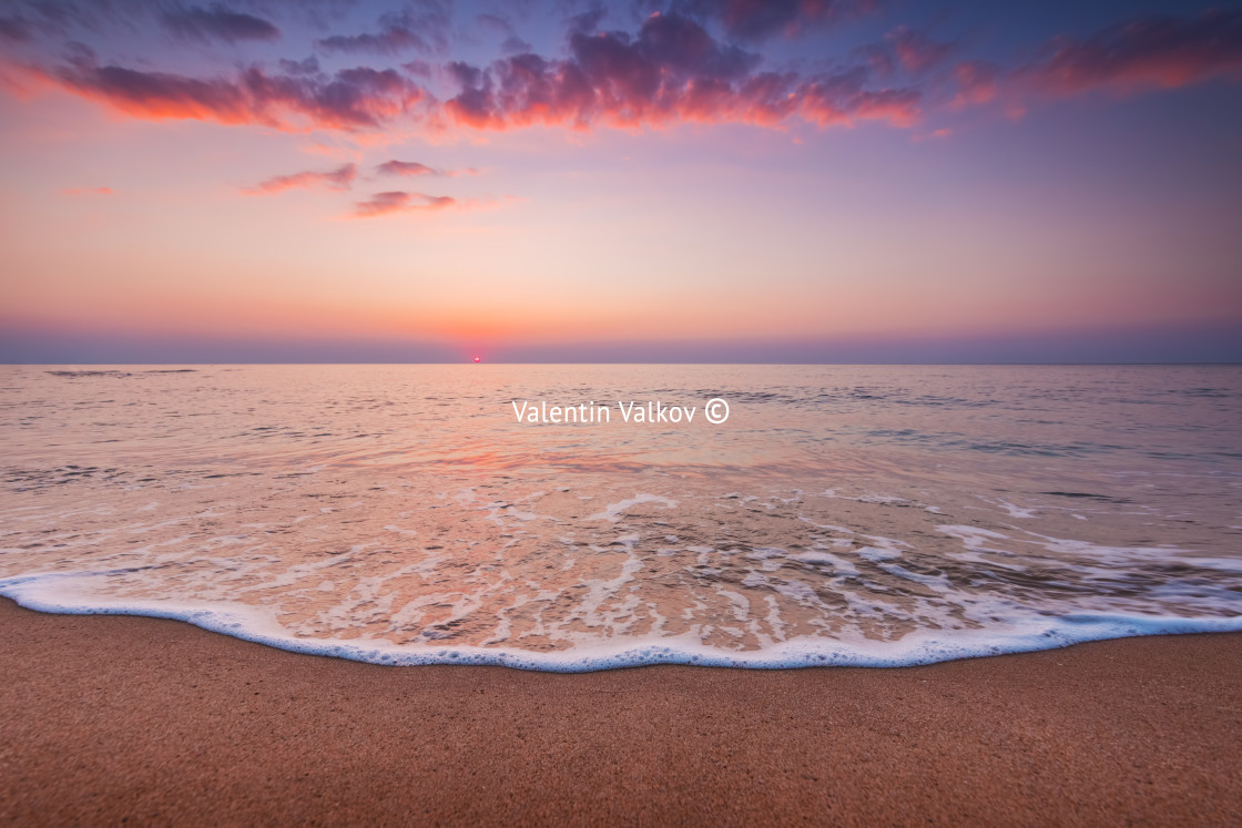 "Beautiful sunrise over the sea" stock image