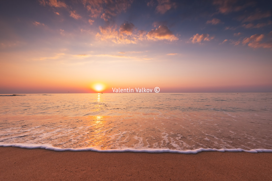 "Beautiful cloudscape over the sea" stock image