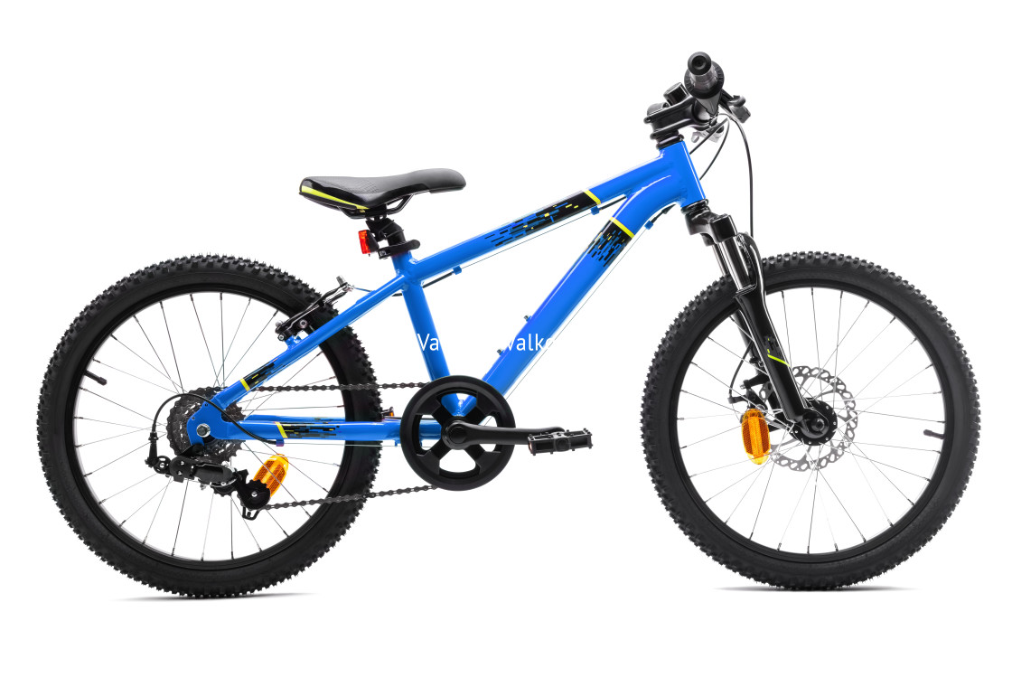 "Sport blue mountain bicycle bike isolated on white background" stock image