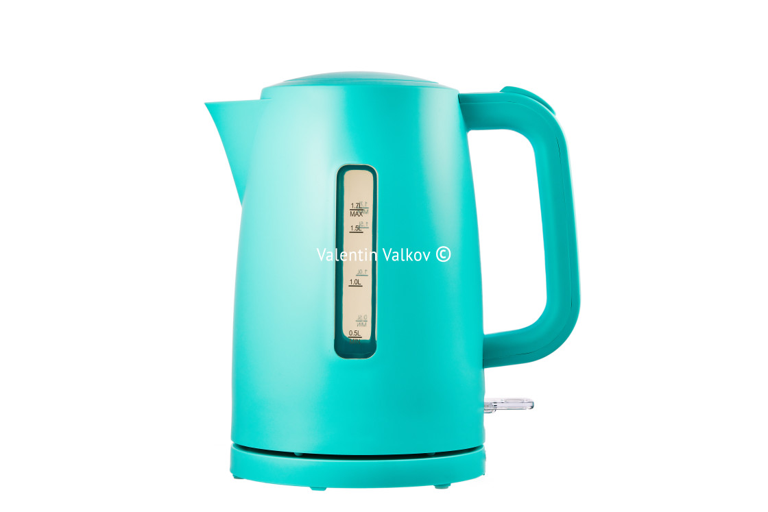 "Electric kettle isolated on white background" stock image