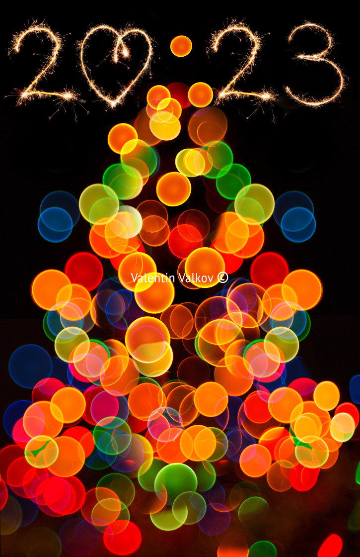 "Abstract circular bokeh background of Christmaslight" stock image