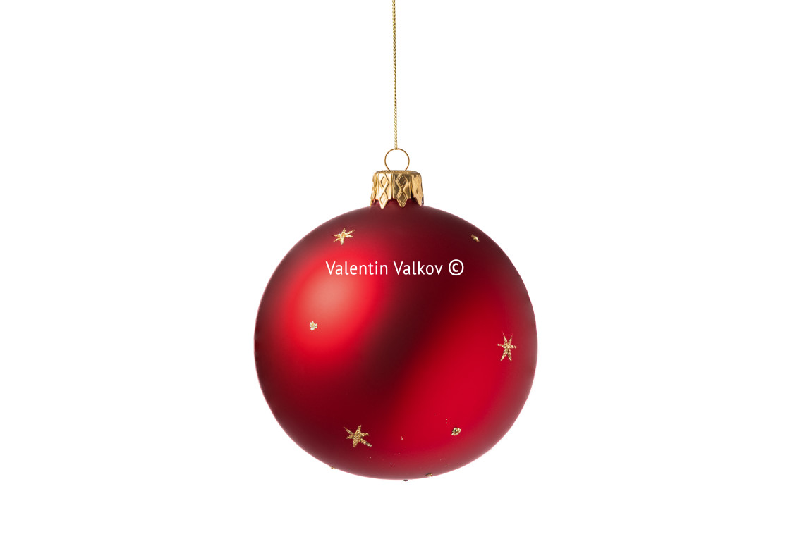 "Red Christmas tree ball isolated on white background. Christmas" by Valentin Valkov - $24.56 "Red Christmas tree ball isolated on white background. Christmas" stock image