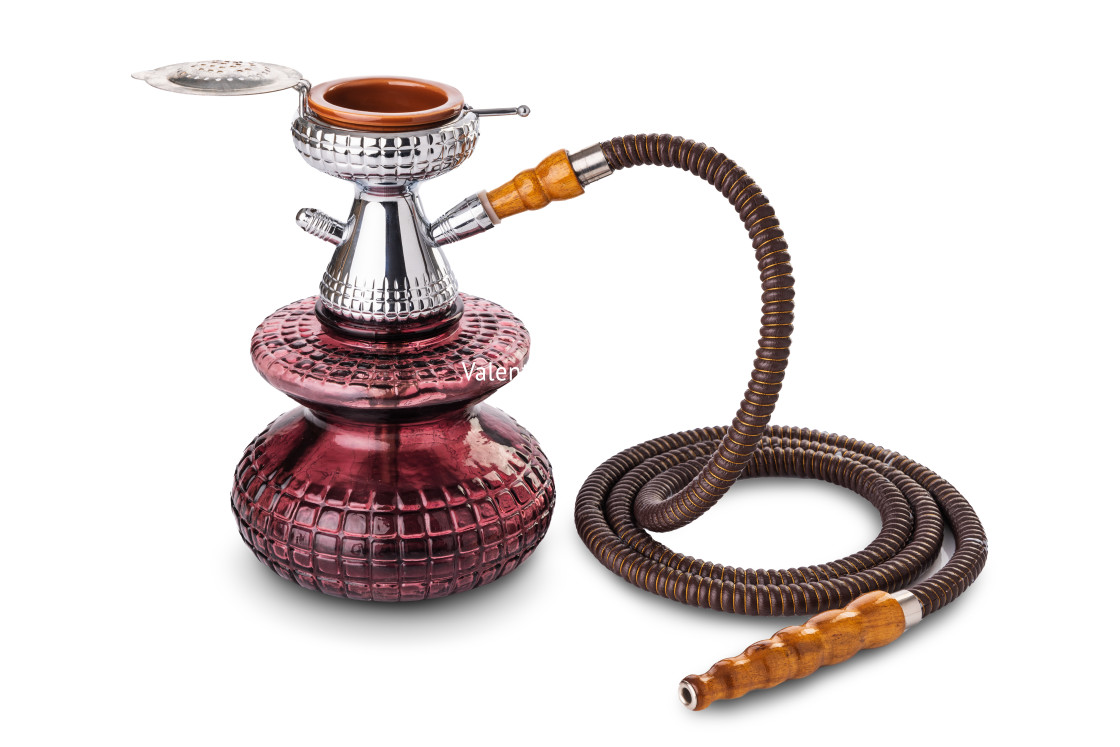 "Modern hookah shisha isolated on white background" stock image