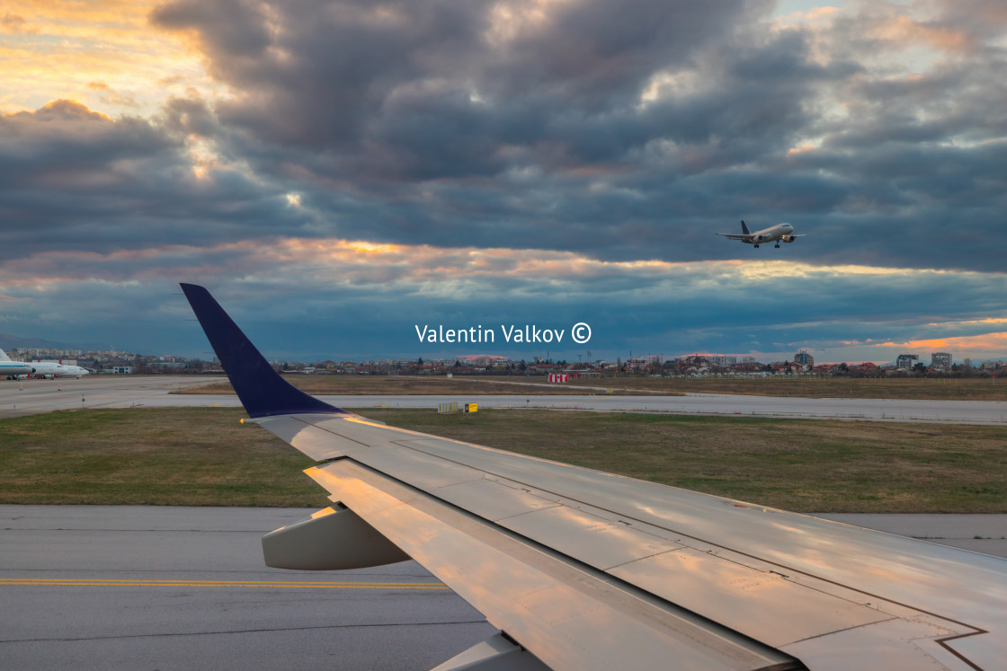 "Airplane on the runway of international airport, control navigation tower and airplanes" by Valentin Valkov - $24.48 "Airplane on the runway of international airport, control navigation tower and airplanes" stock image