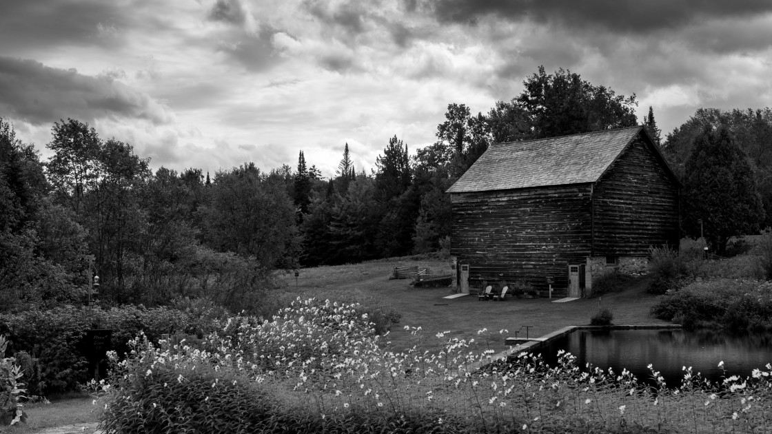 "Barn at John Brown's Farm, Lake Placid" stock image