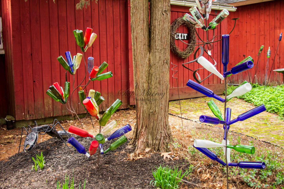 "Wine Bottle Tree" stock image