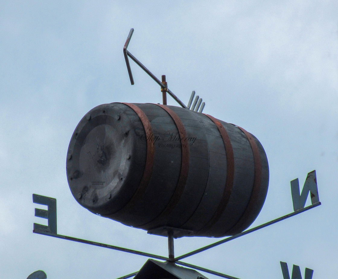 "Wine Barrel, Amherst Winery, Amherst, NH" stock image