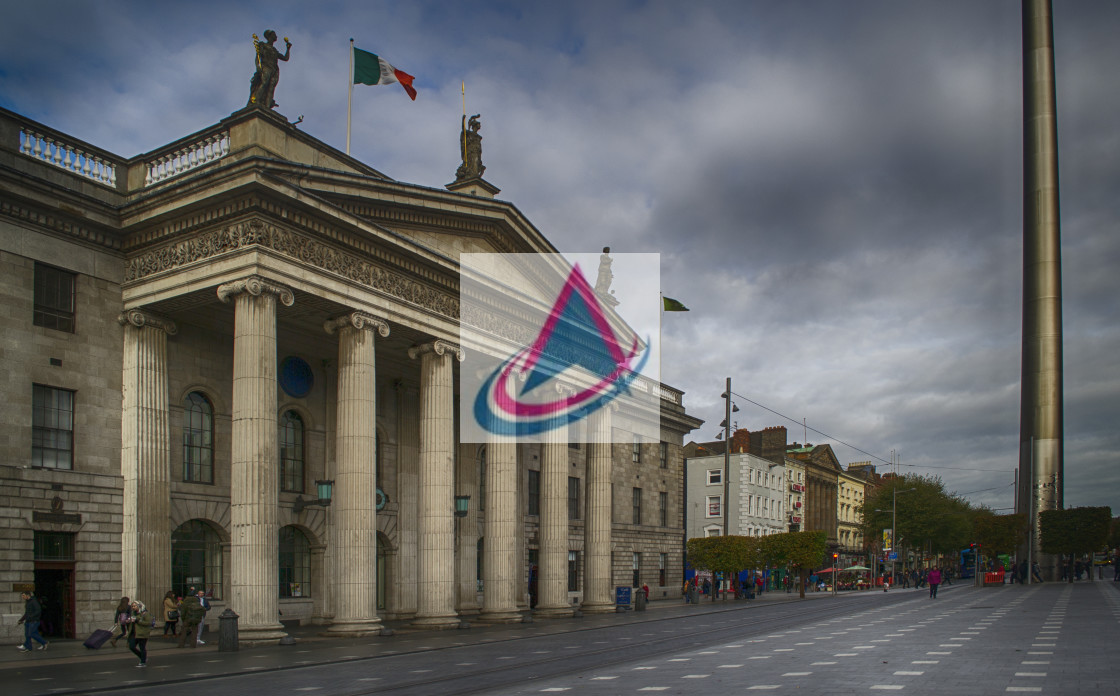 "The General Post Office, Dublin." stock image